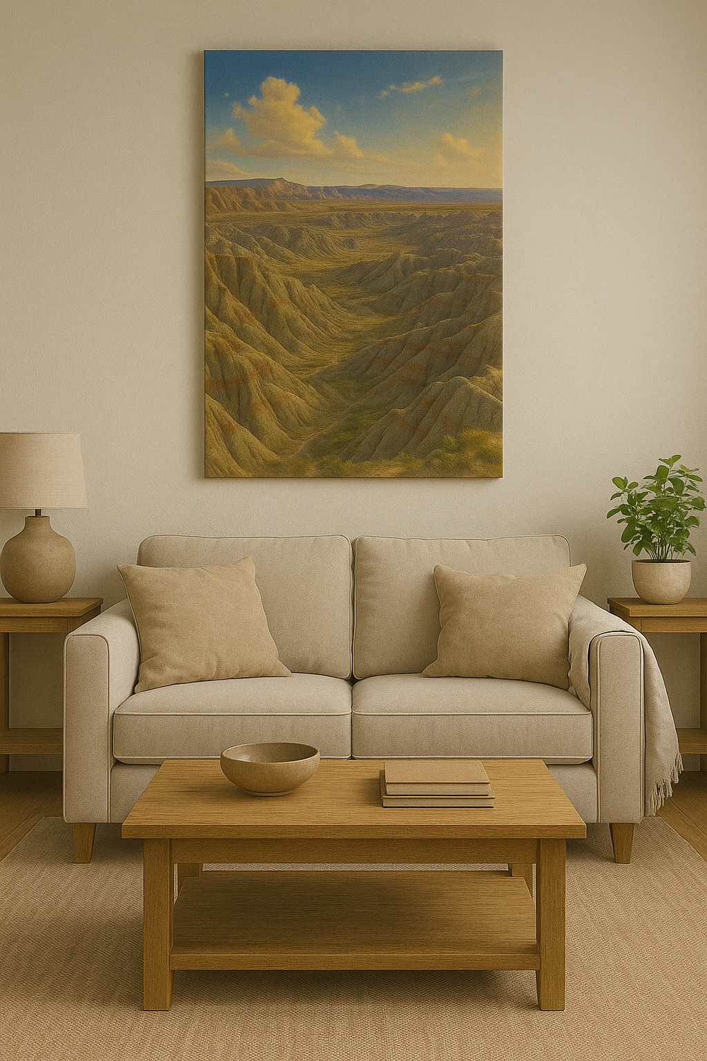Badlands Horizon – Canvas Wall Art Print