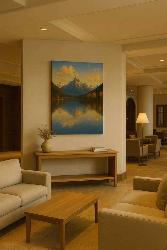 Lake McDonald Autumn Reflections – Glacier National Park Canvas Wall Art