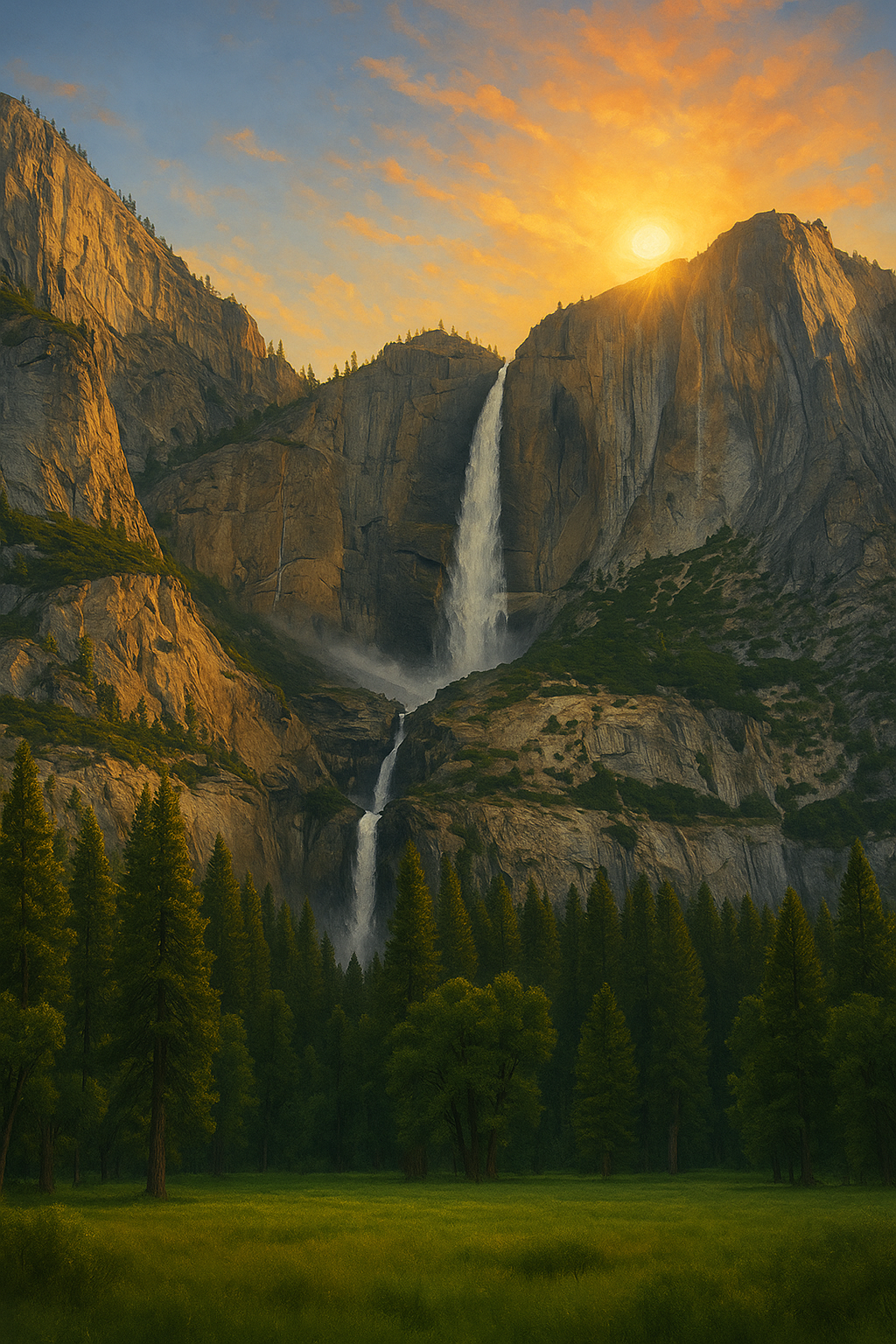 Yosemite Falls – Canvas Wall Art Print
