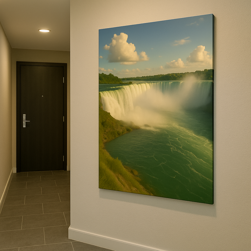 Niagara Falls Horseshoe View – Panoramic Canvas Wall Art