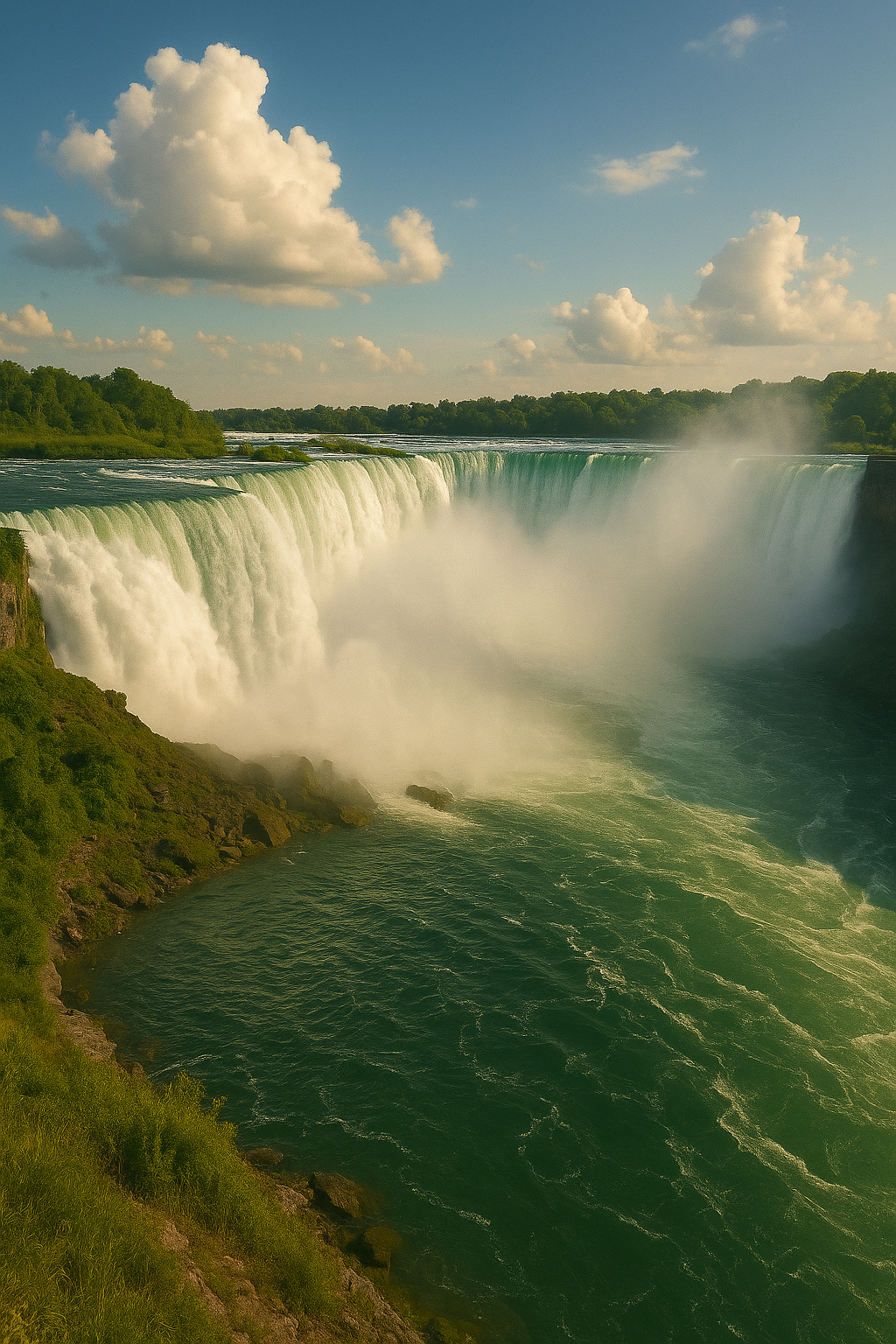 Niagara Falls Horseshoe View – Panoramic Canvas Wall Art